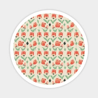 Tulips Flower Seamless Pattern V3 Magnet